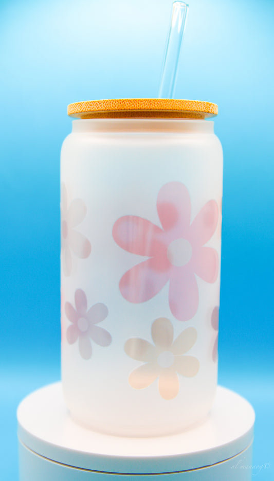 Frosted Colored Glass Tumbler