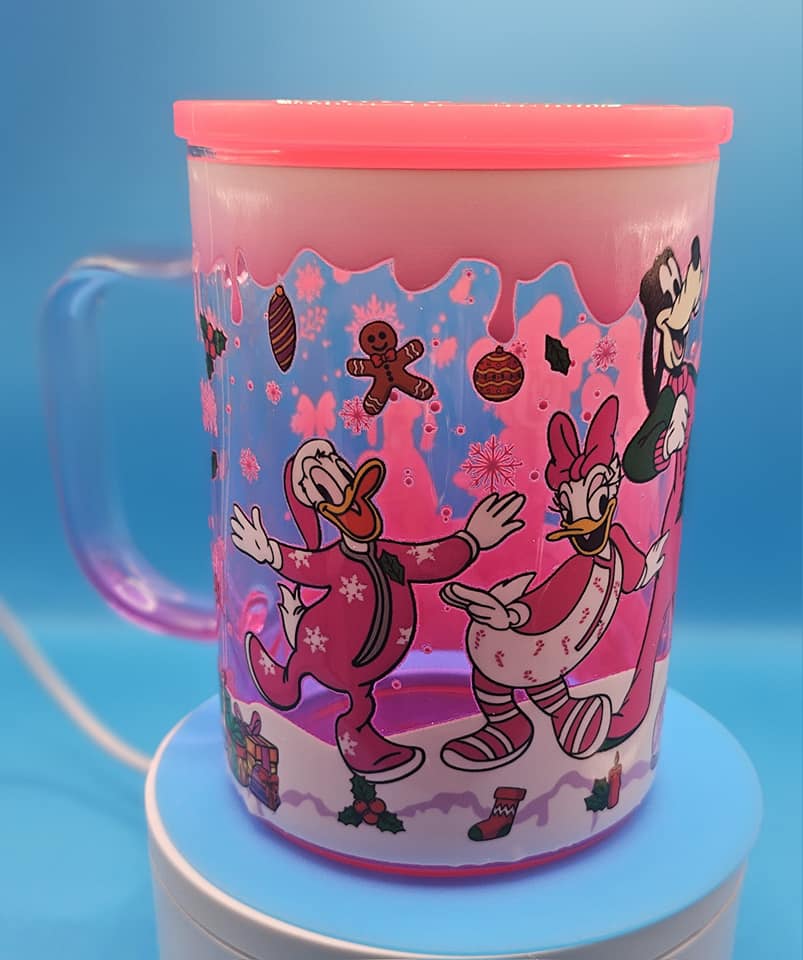 Glass Coffee Mug Colored 16 oz