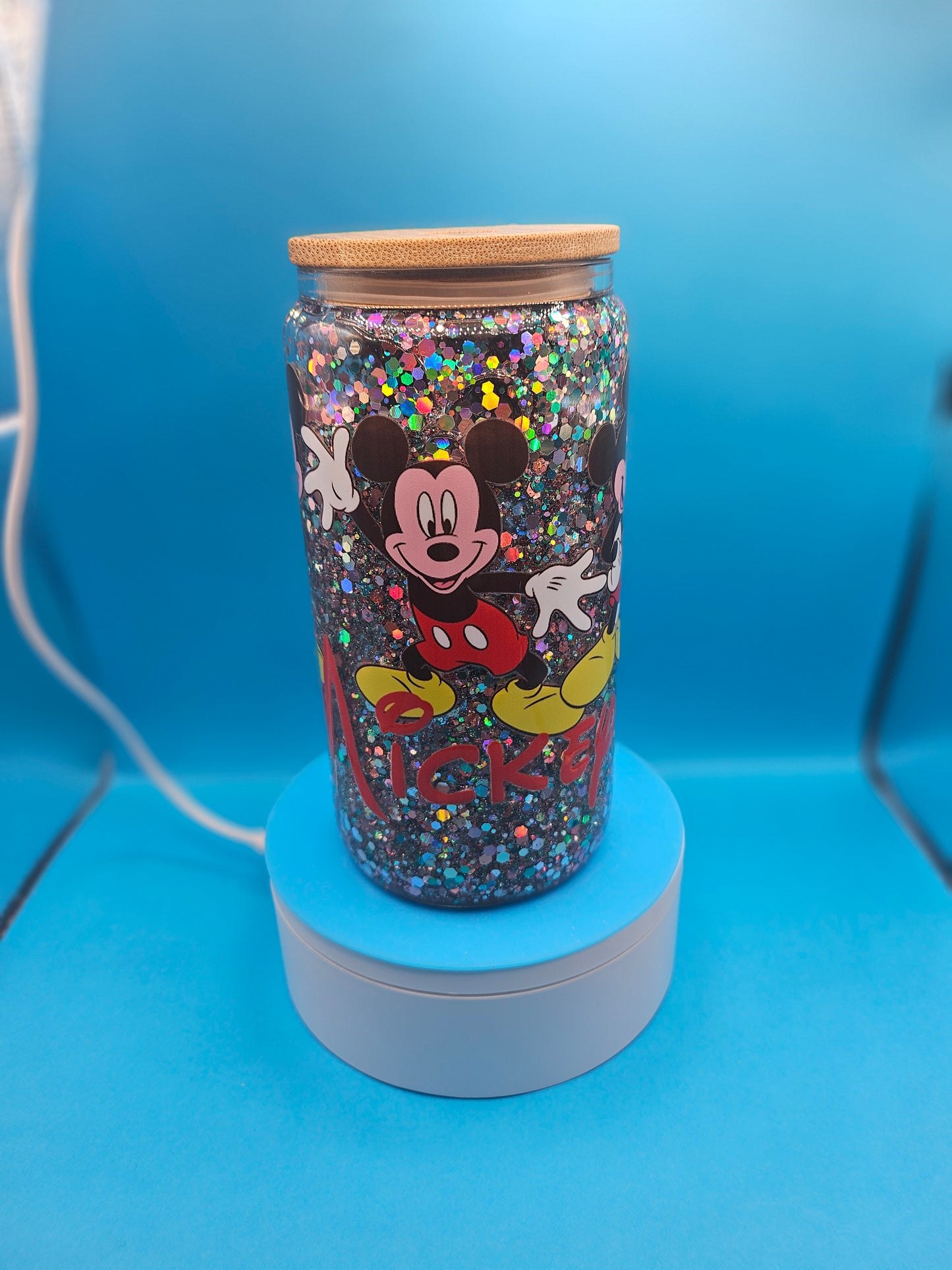 Snowglobe Glass Tumblers 16oz