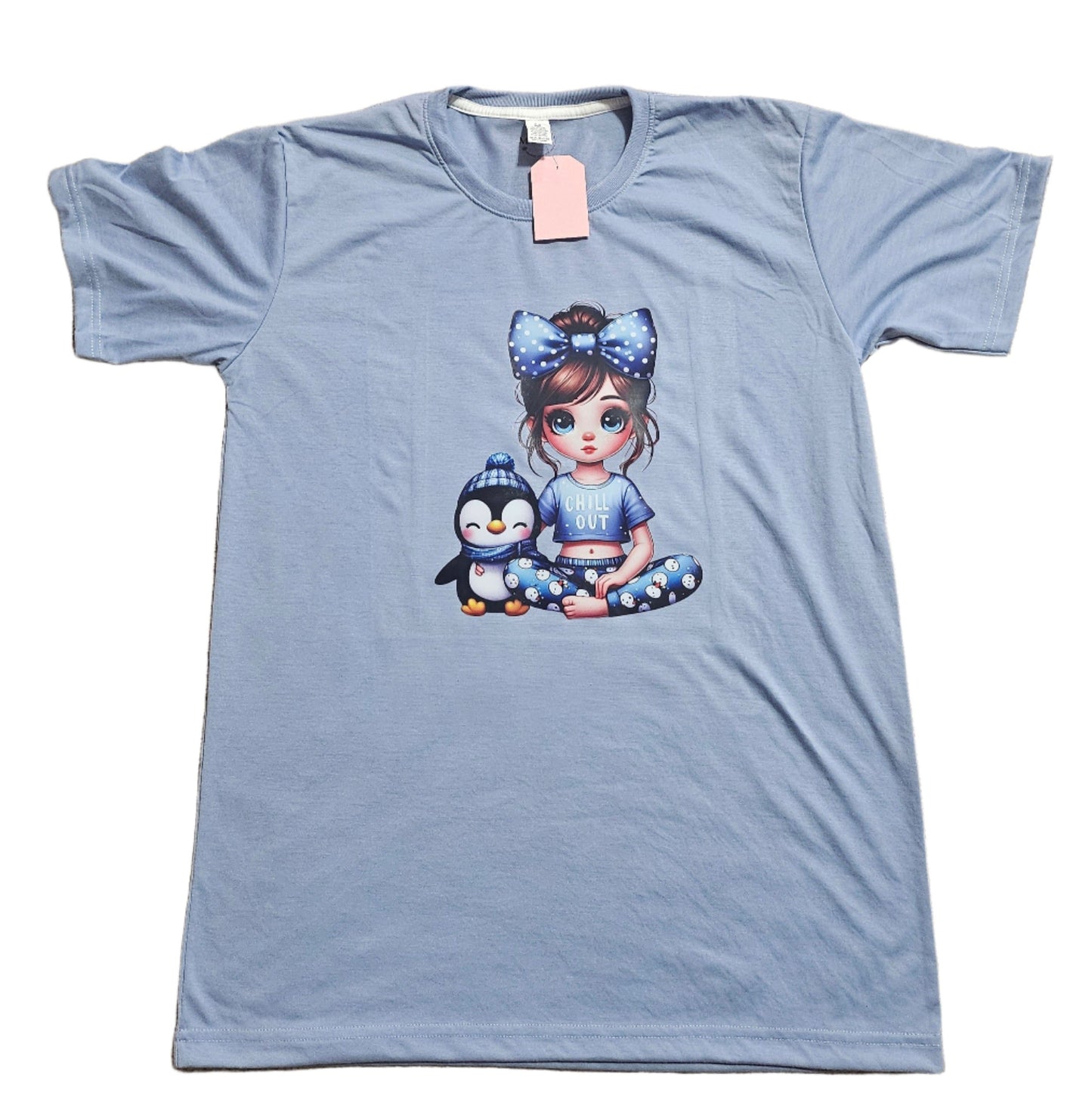 Adult T-Shirt Blue Girl