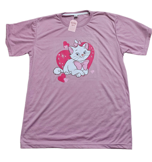 Adult T-Shirt Cute Cat